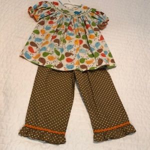 Toddler girl smocked outfit size 3t